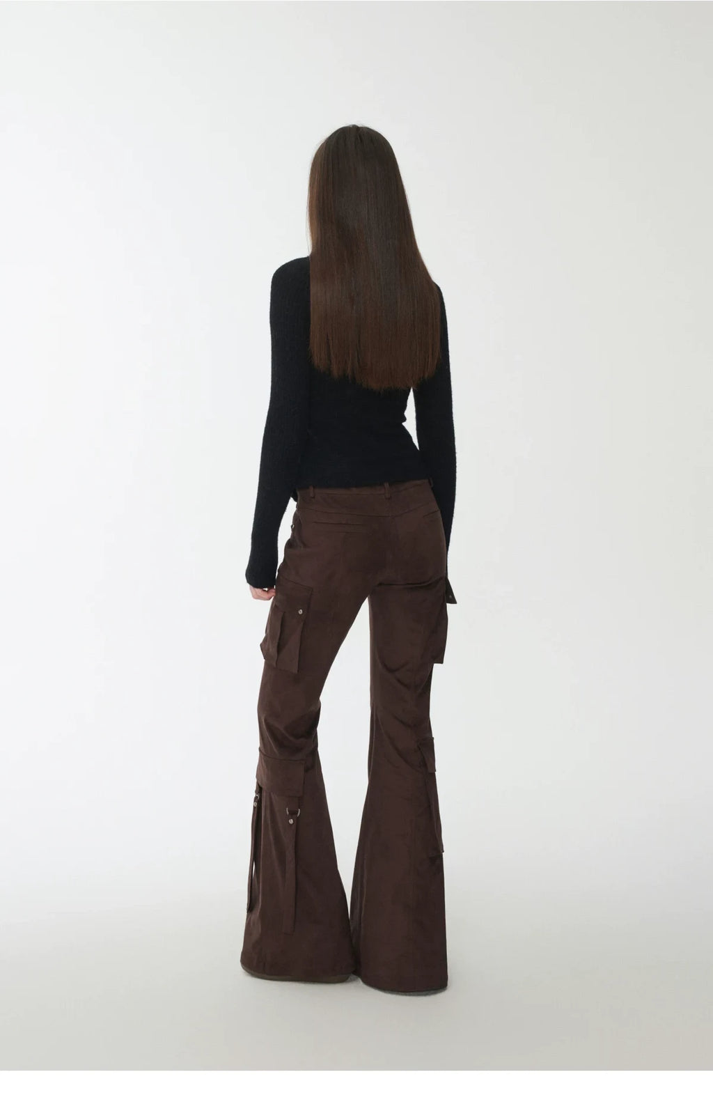 FAIR ISLE CONTRAST-PANEL HIGH-NECK KNIT TOP – 3colors