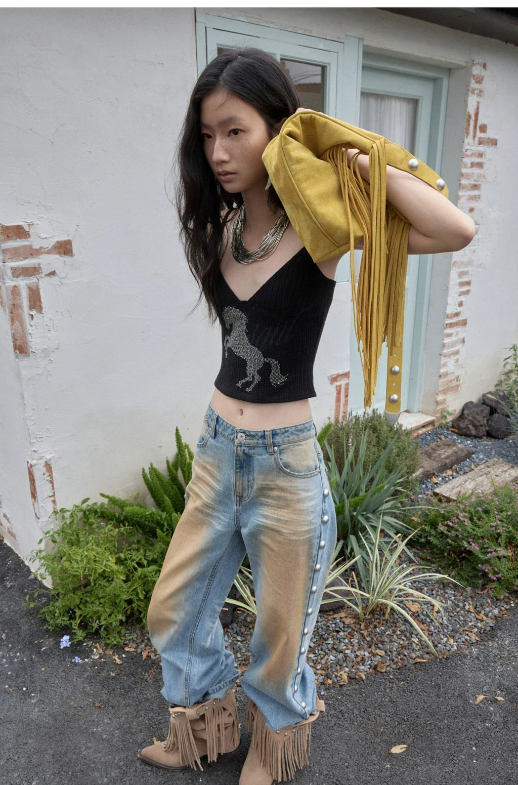 KNIGHT RHINESTONE CABLE-KNIT CAMI – 3colors