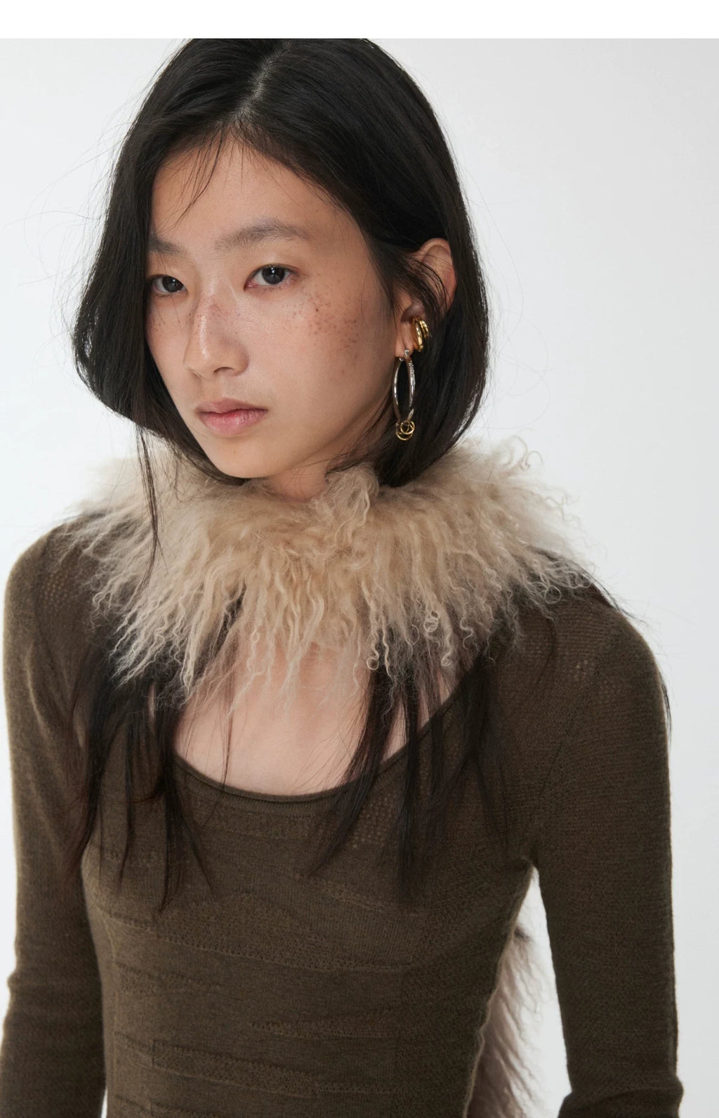 KNIGHT WOOL JACQUARD SCOOP-NECK TOP – 4colors