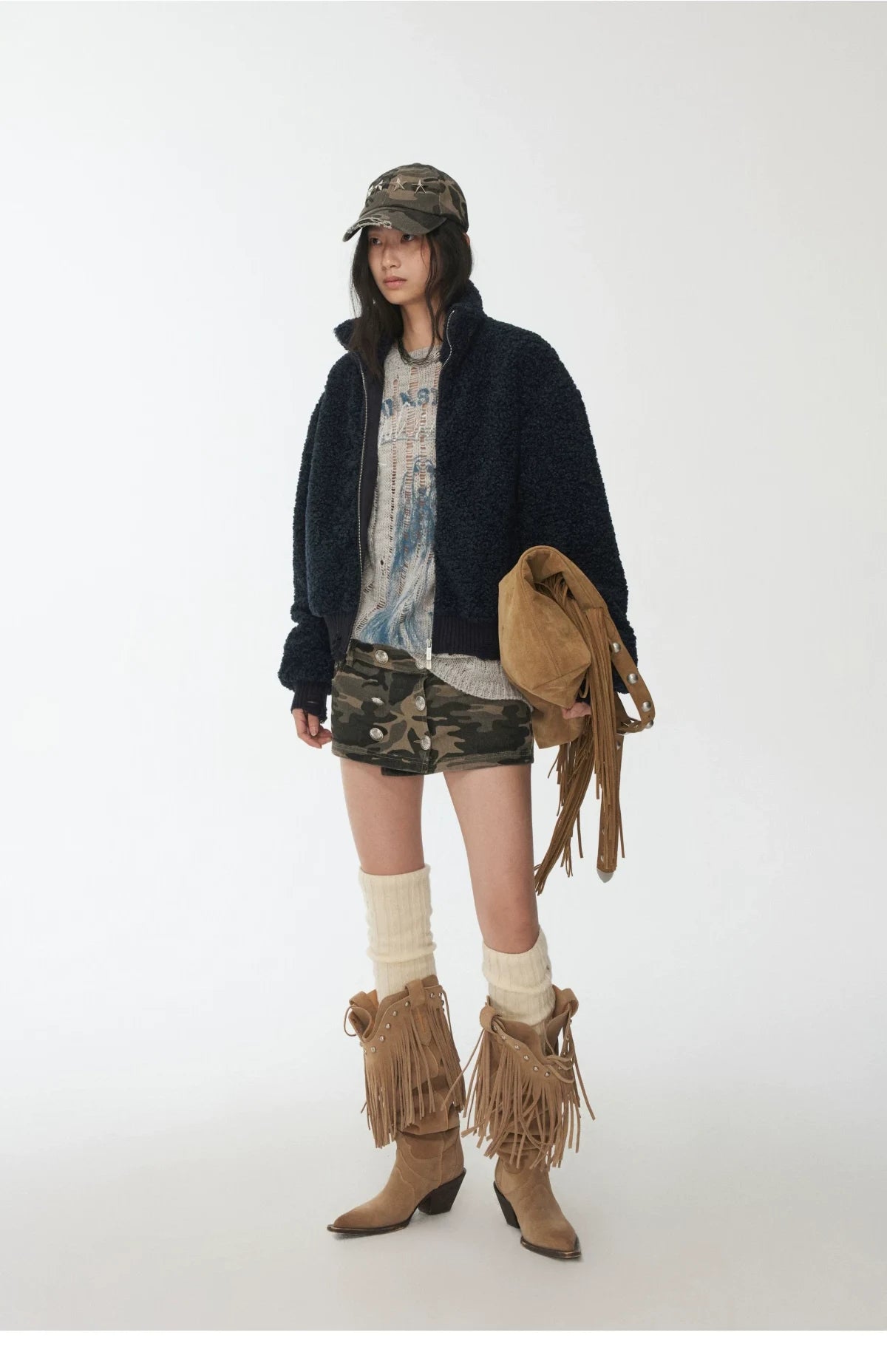 MERINO WOOL OVER-KNEE LEG WARMERS – 5colors