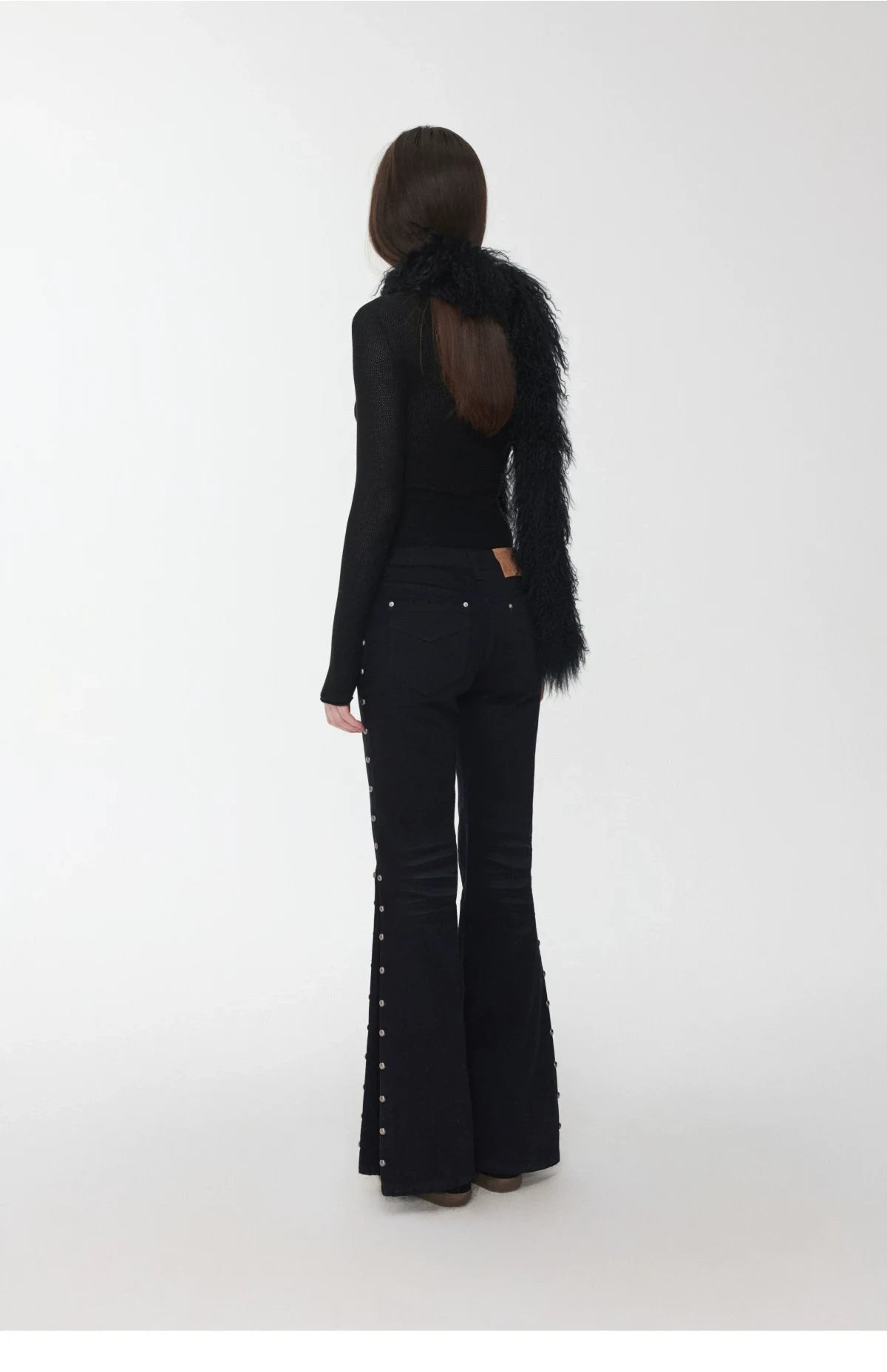 OMBRE TIBETAN LAMB FUR SCARF – 2colors