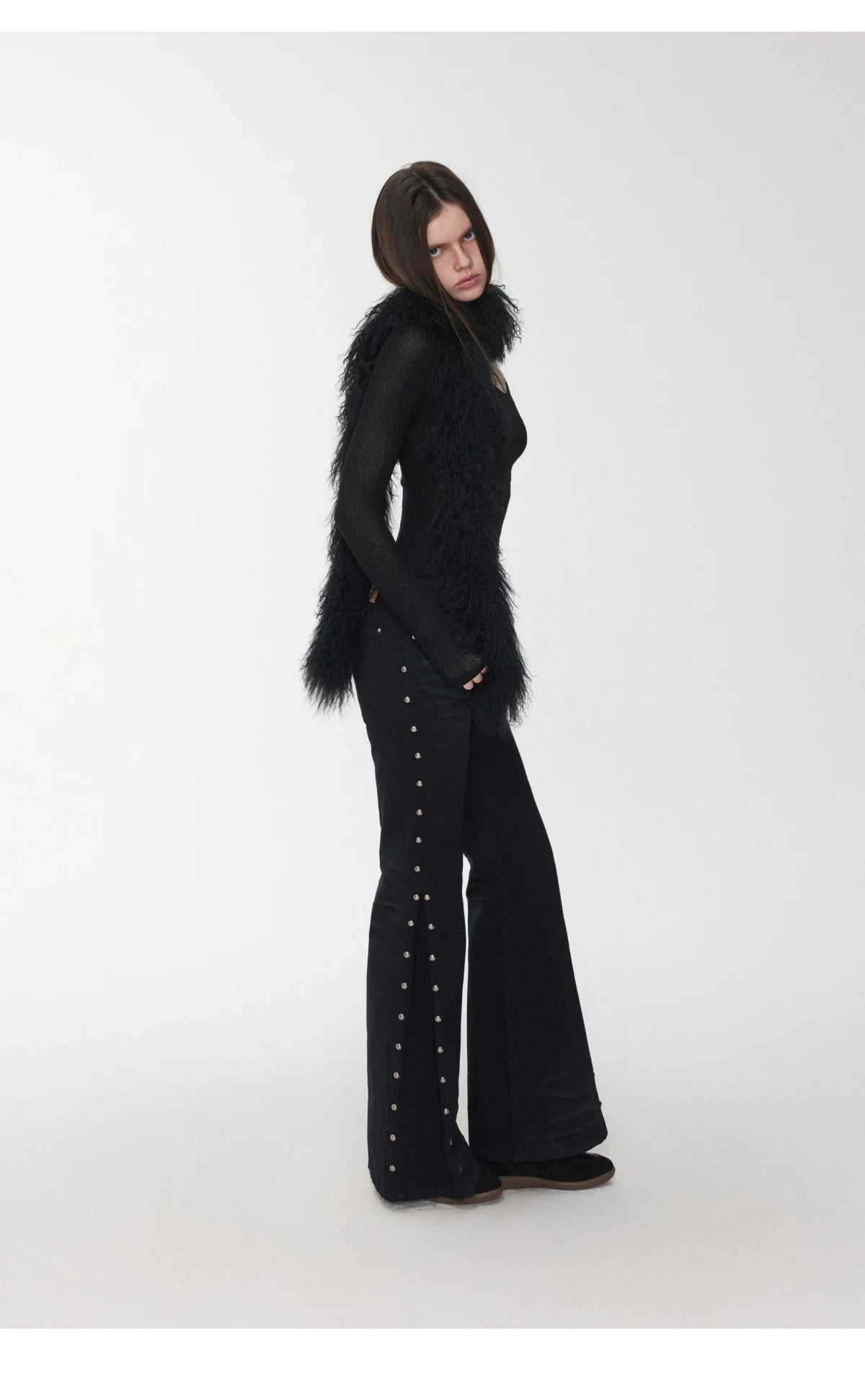 OMBRE TIBETAN LAMB FUR SCARF – 2colors