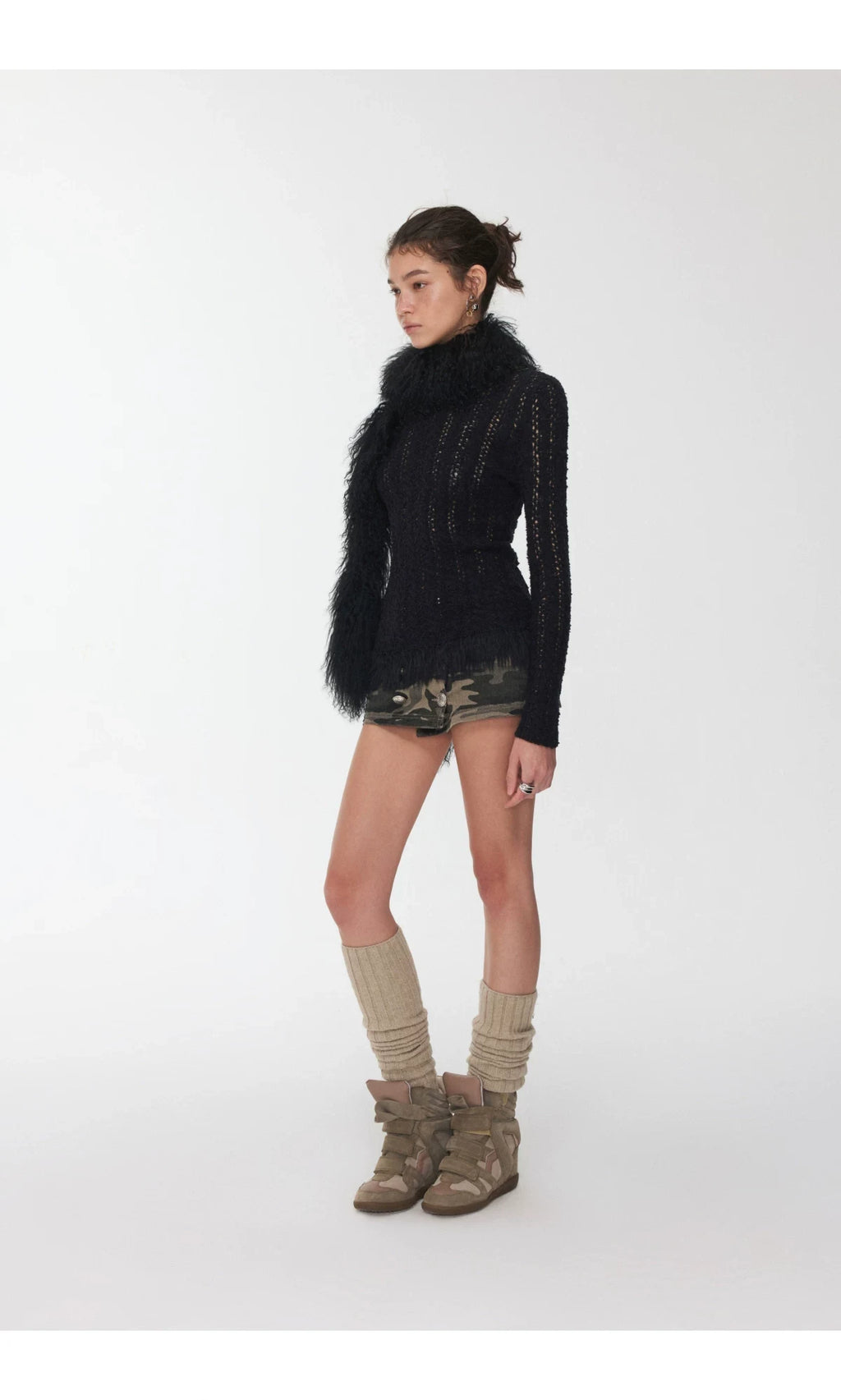 OMBRE TIBETAN LAMB FUR SCARF – 2colors