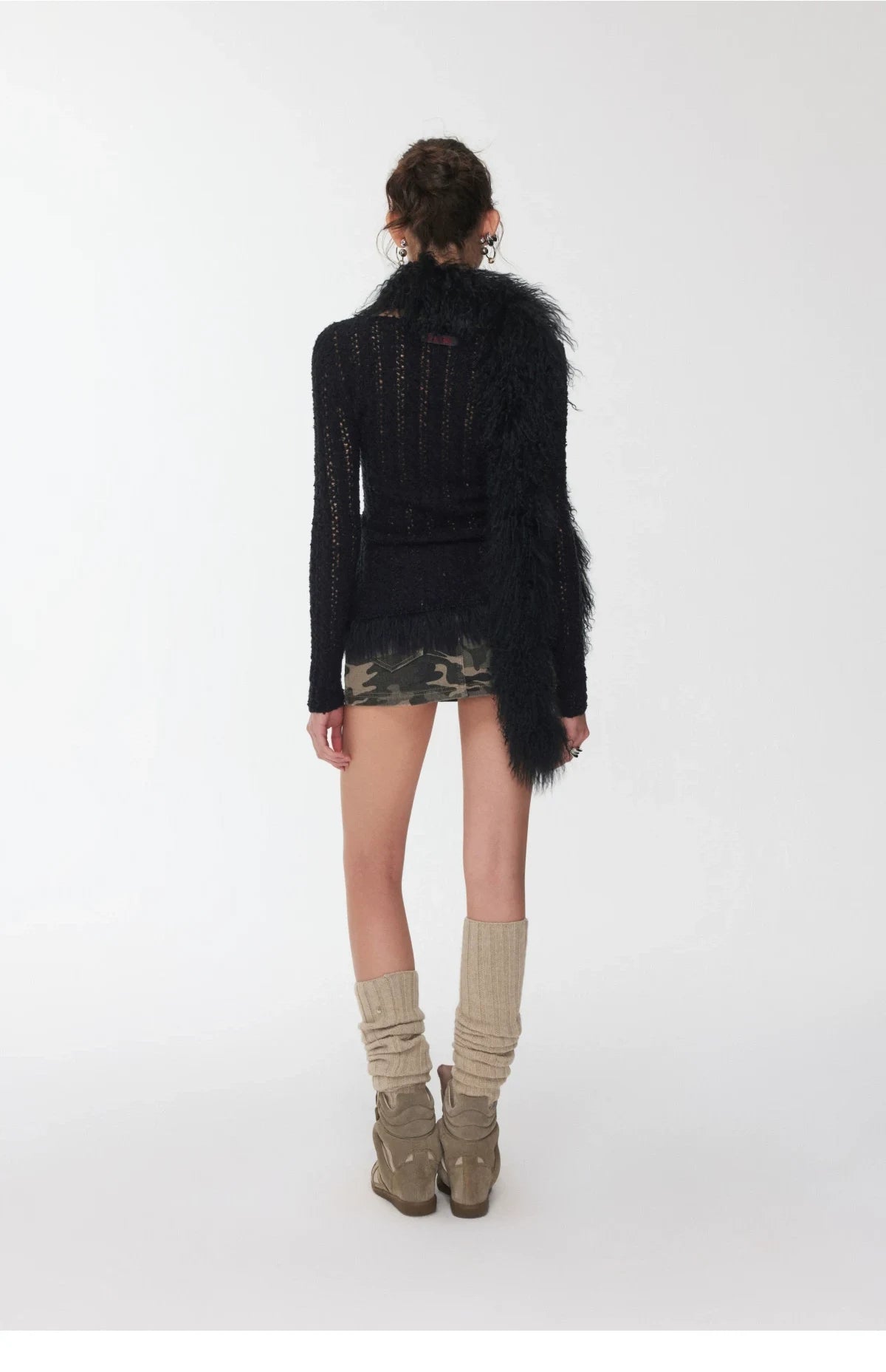OMBRE TIBETAN LAMB FUR SCARF – 2colors