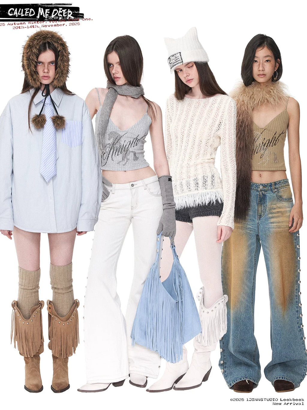 OPENWORK CABLE FRINGE BOAT-NECK KNIT TOP – 2colors