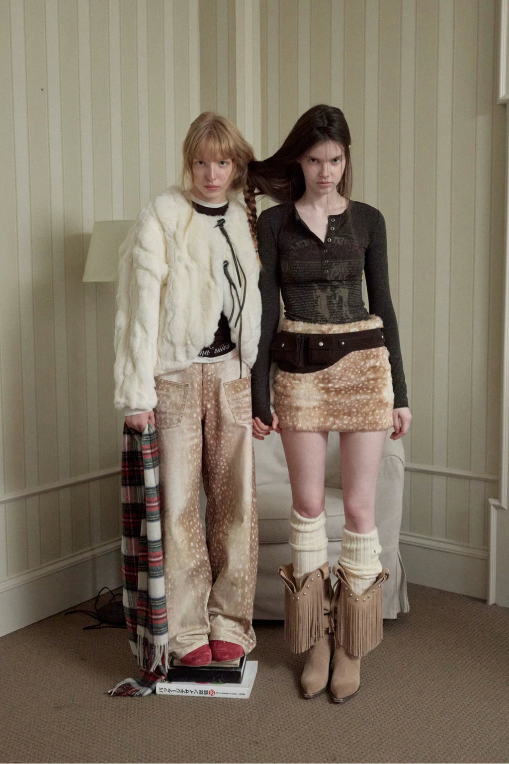 REX RABBIT FUR TOGGLE JACKET