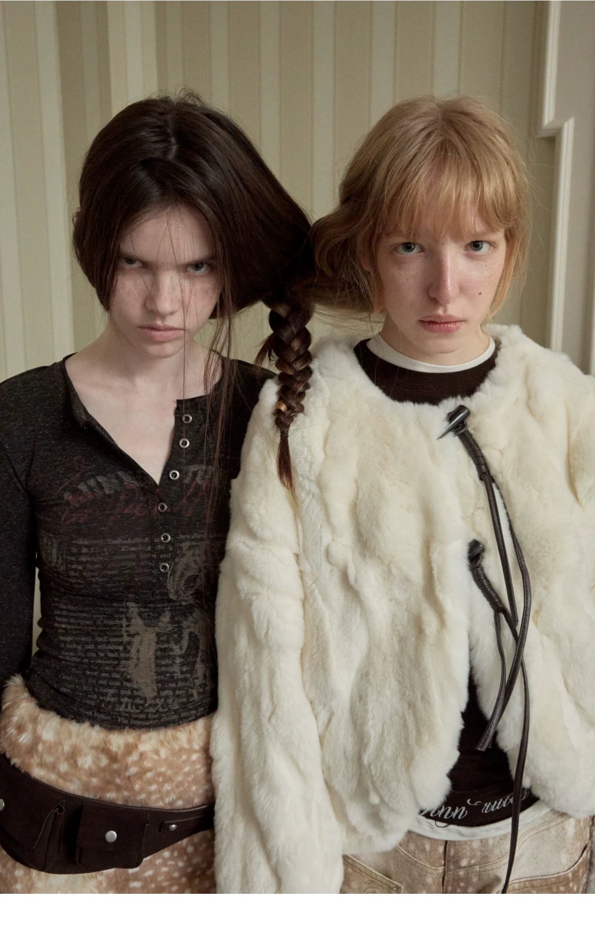 REX RABBIT FUR TOGGLE JACKET