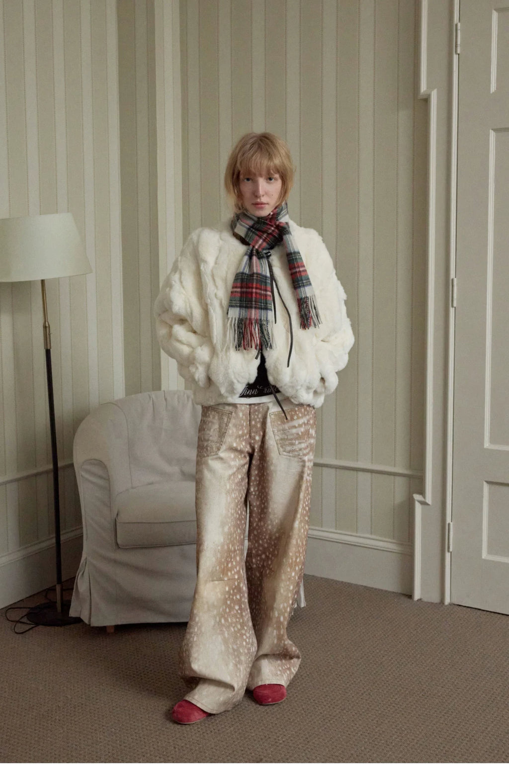 REX RABBIT FUR TOGGLE JACKET