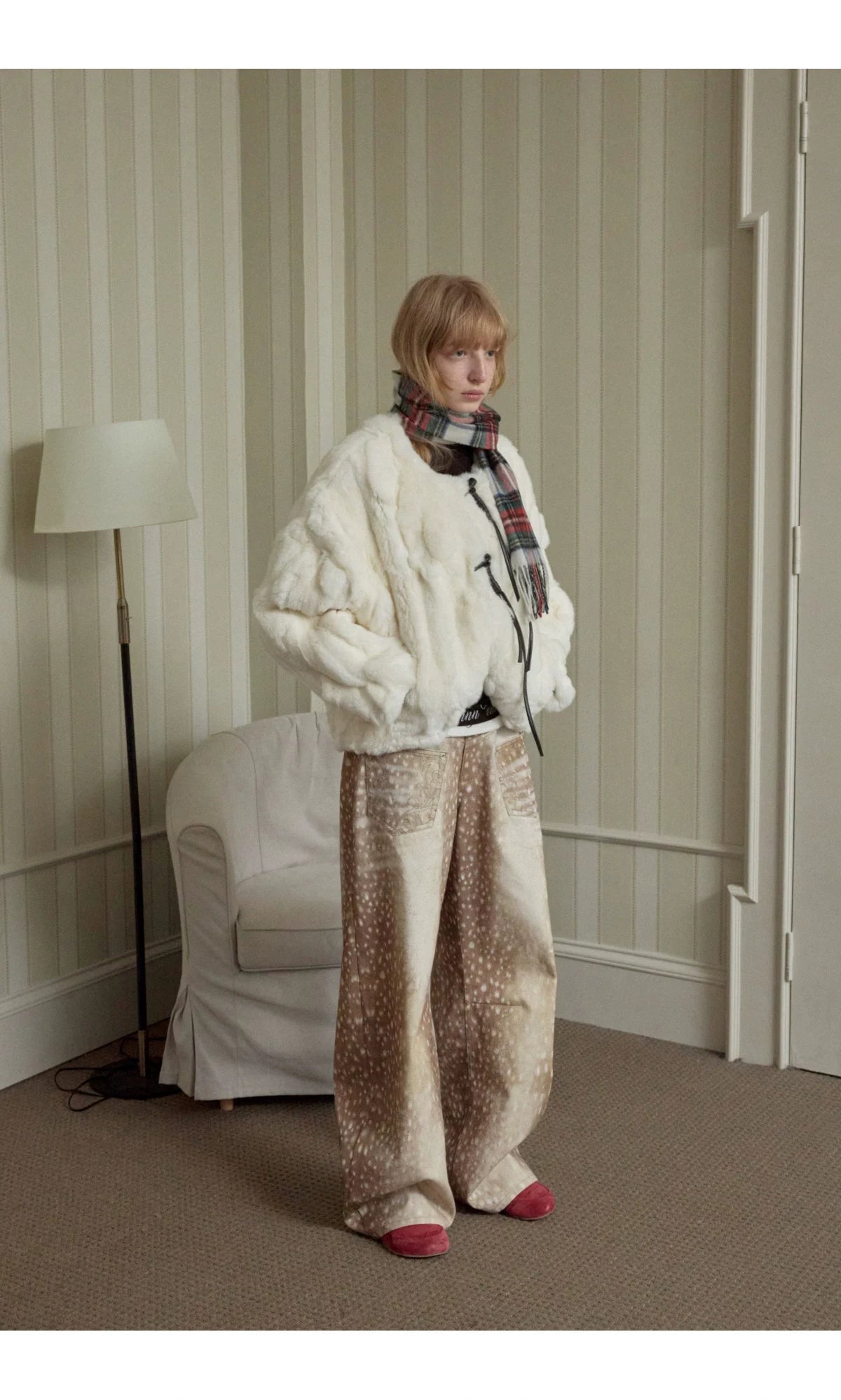 REX RABBIT FUR TOGGLE JACKET