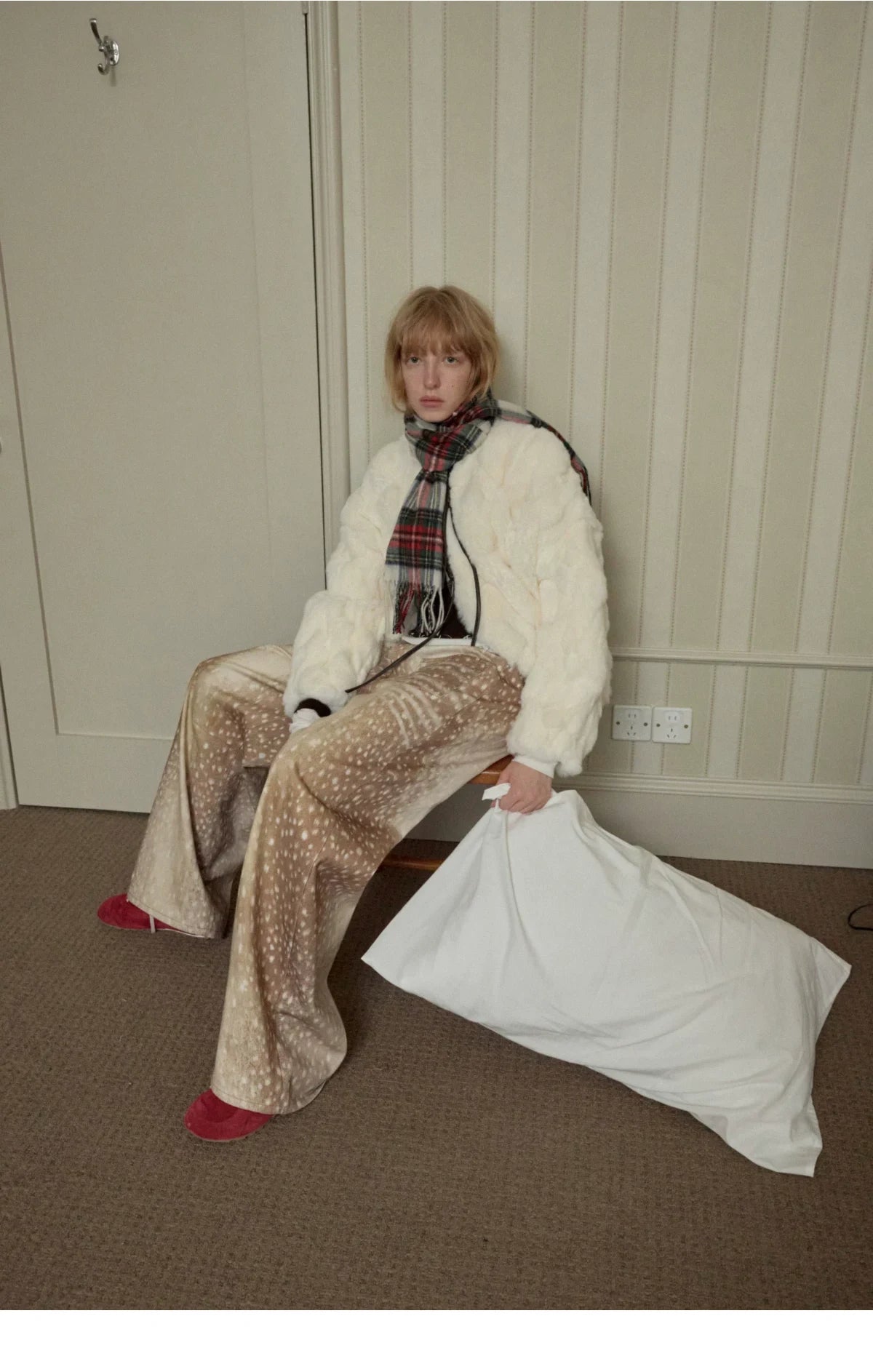 REX RABBIT FUR TOGGLE JACKET