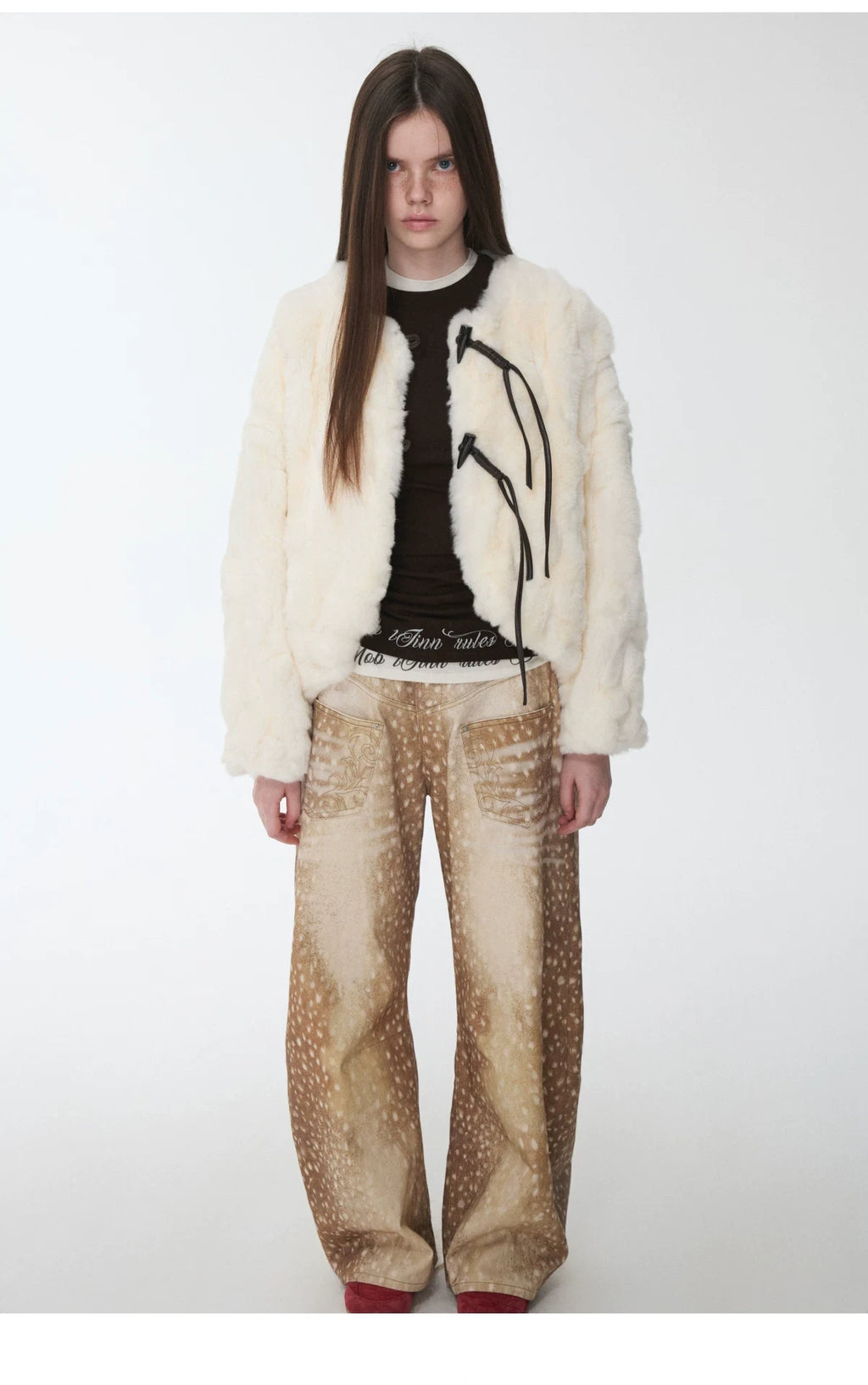 REX RABBIT FUR TOGGLE JACKET