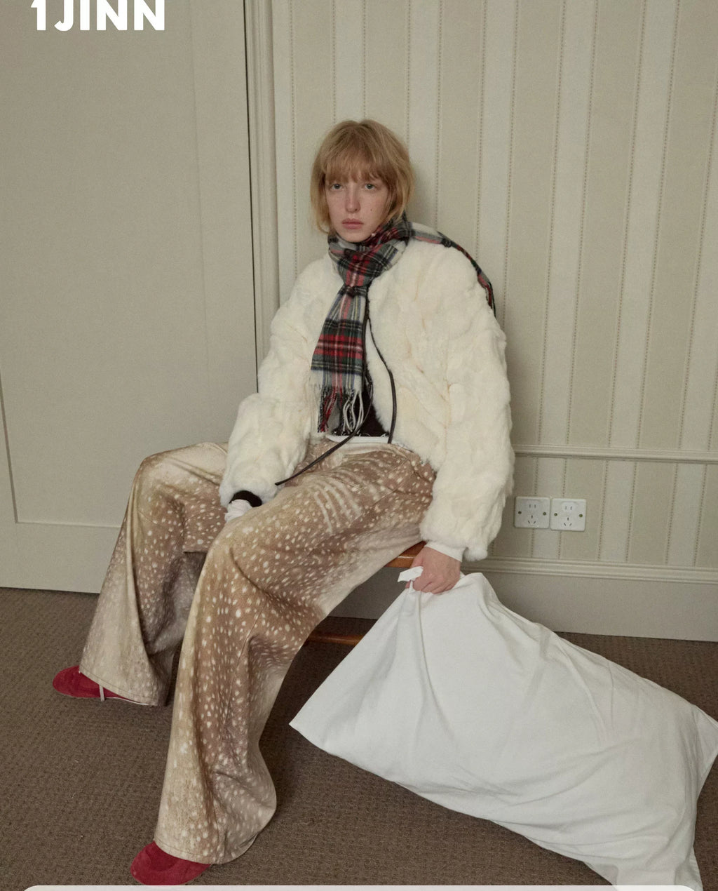 REX RABBIT FUR TOGGLE JACKET