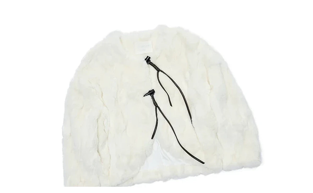 REX RABBIT FUR TOGGLE JACKET