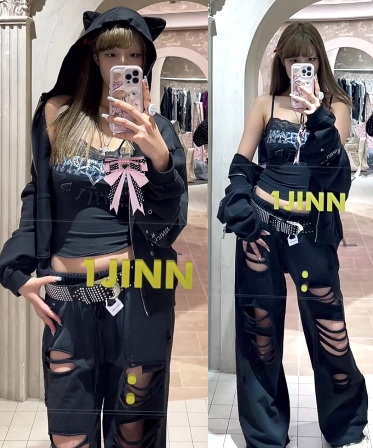 CHROME 2-PIECE SET – 2colors (1JINN EXCLUSIVE)