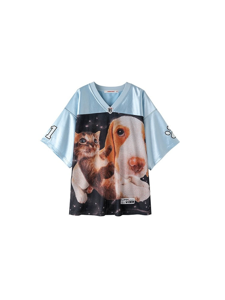I LOVE DOG AND CAT OVERSIZED T-SHIRT – 2colors