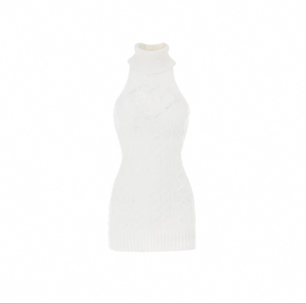 ARIA CABLE KNIT VEST DRESS – 3colors