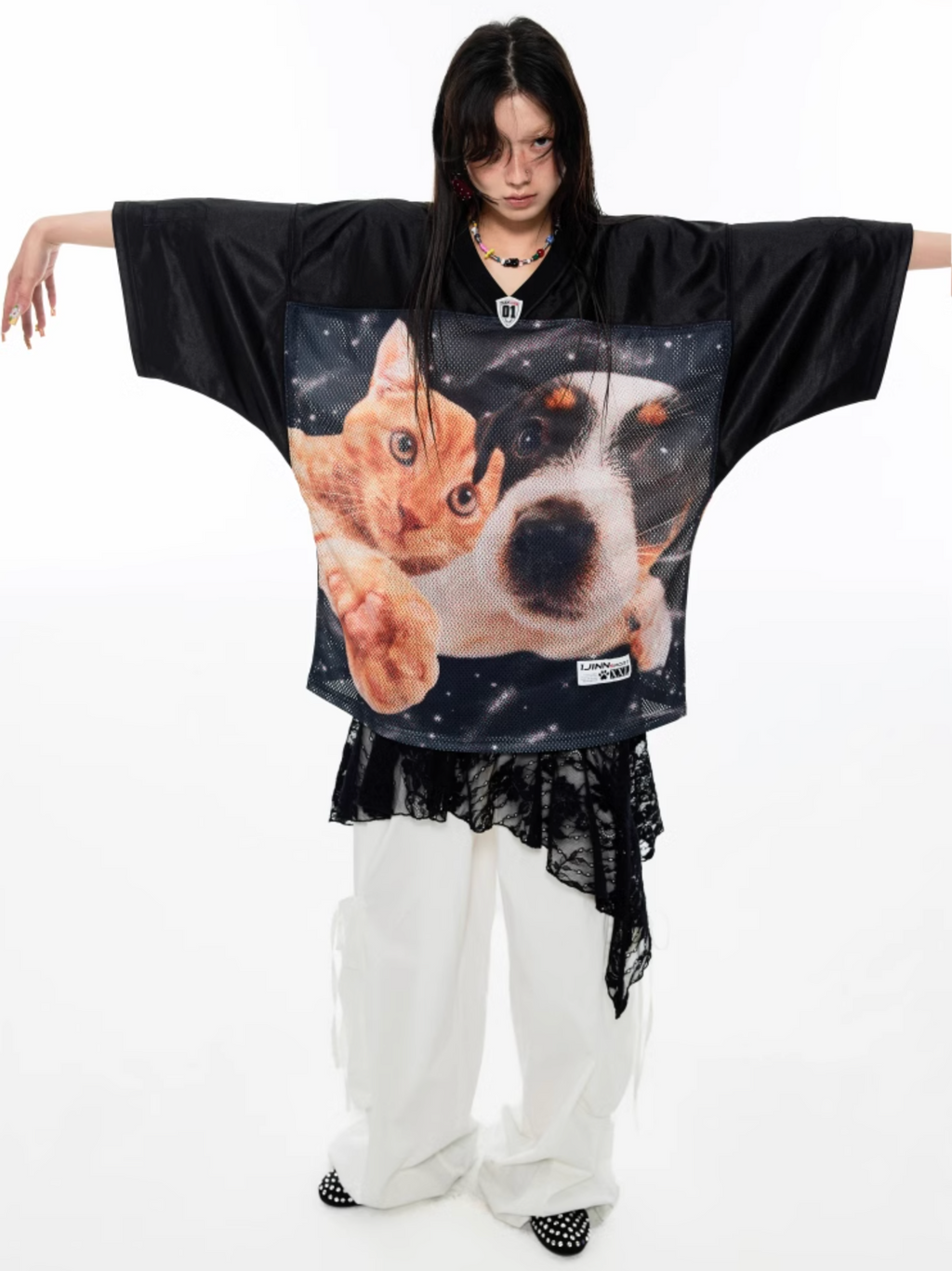I LOVE DOG AND CAT OVERSIZED T-SHIRT – 2colors