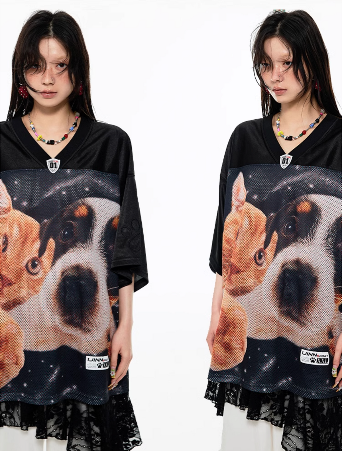 I LOVE DOG AND CAT OVERSIZED T-SHIRT – 2colors
