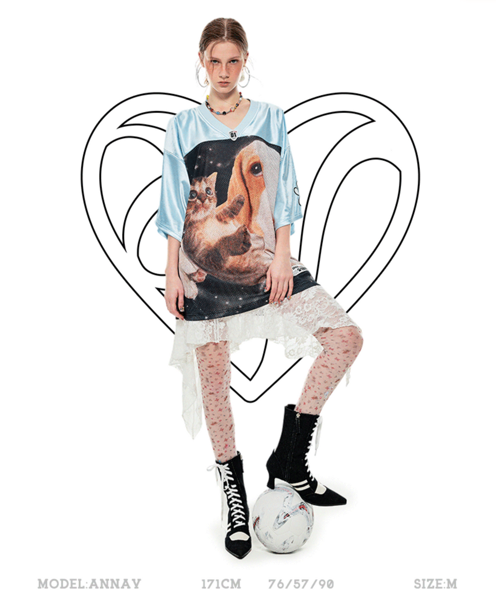 I LOVE DOG AND CAT OVERSIZED T-SHIRT – 2colors