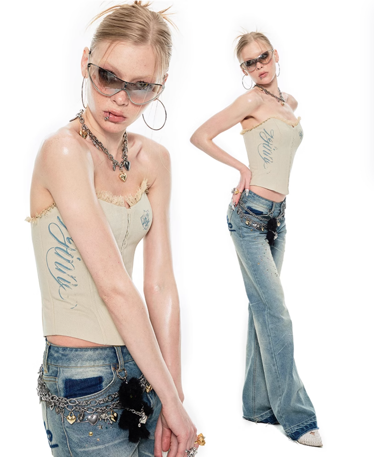 MANURI CORSET TOP – GRAY