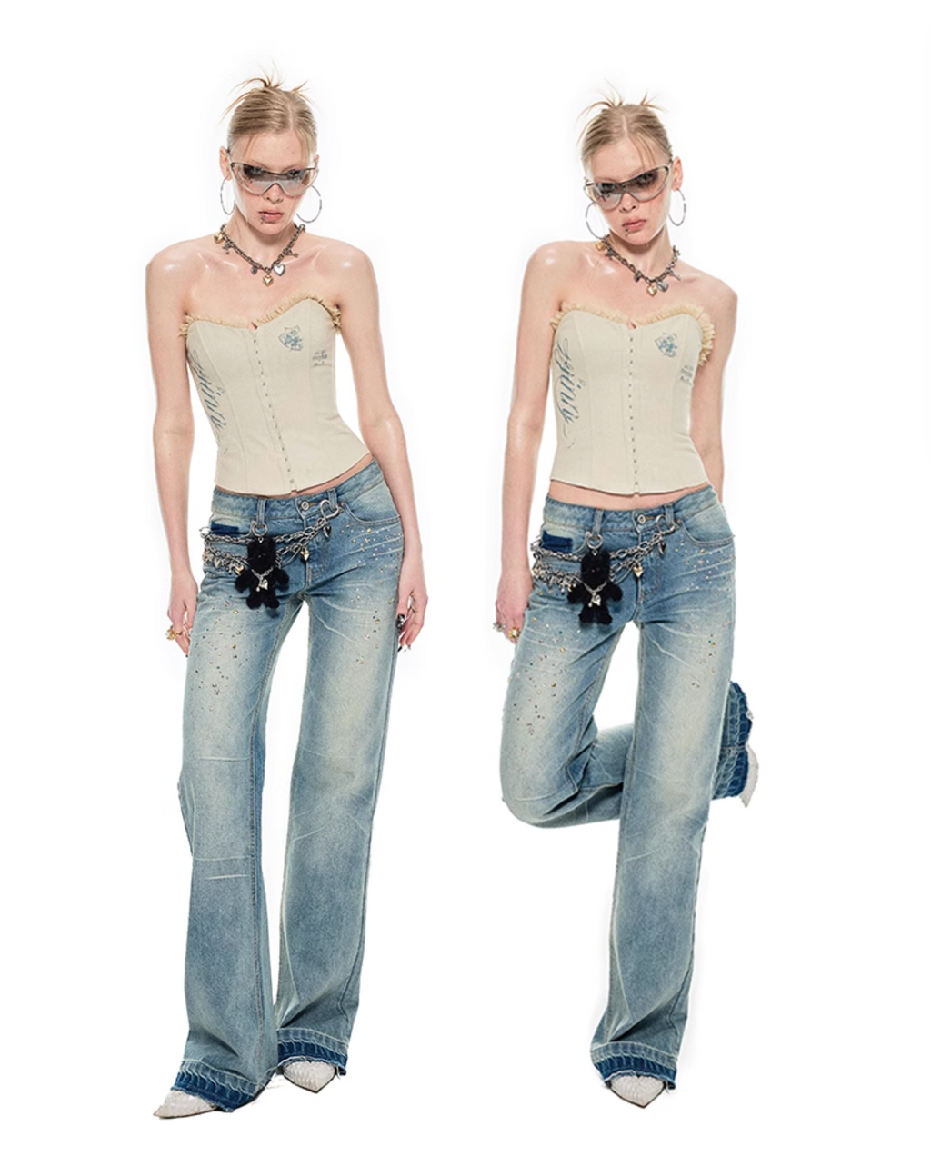 MANURI CORSET TOP – GRAY