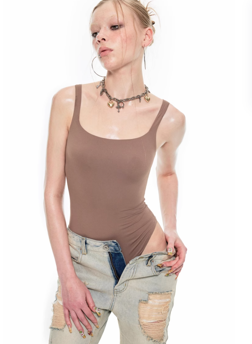 SQUARE NECK BODYSUIT – 4colors