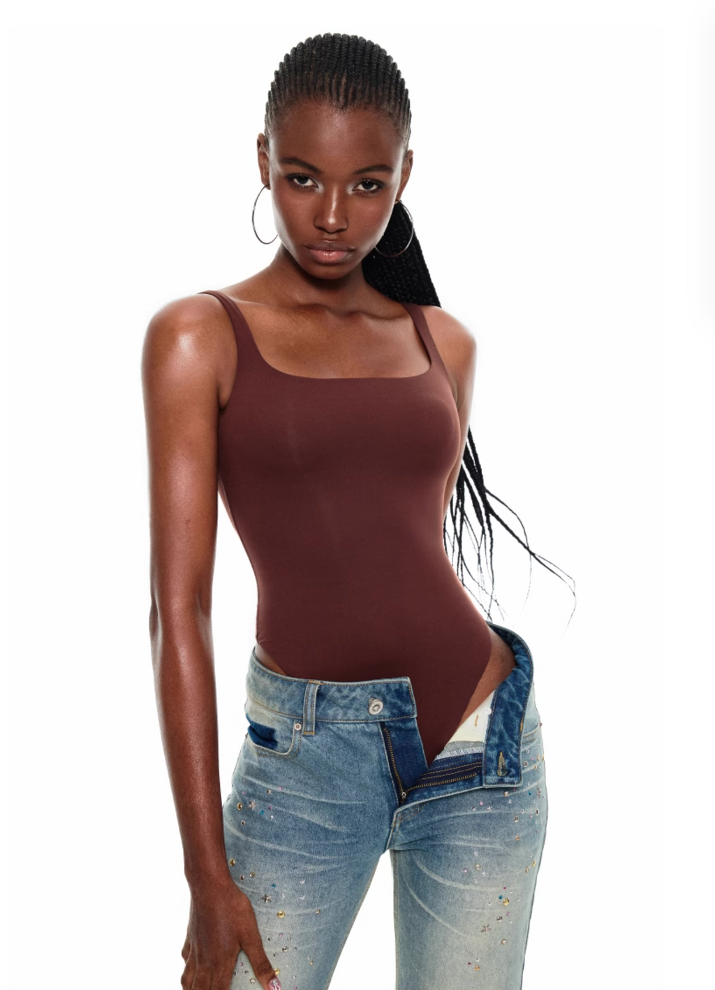 SQUARE NECK BODYSUIT – 4colors