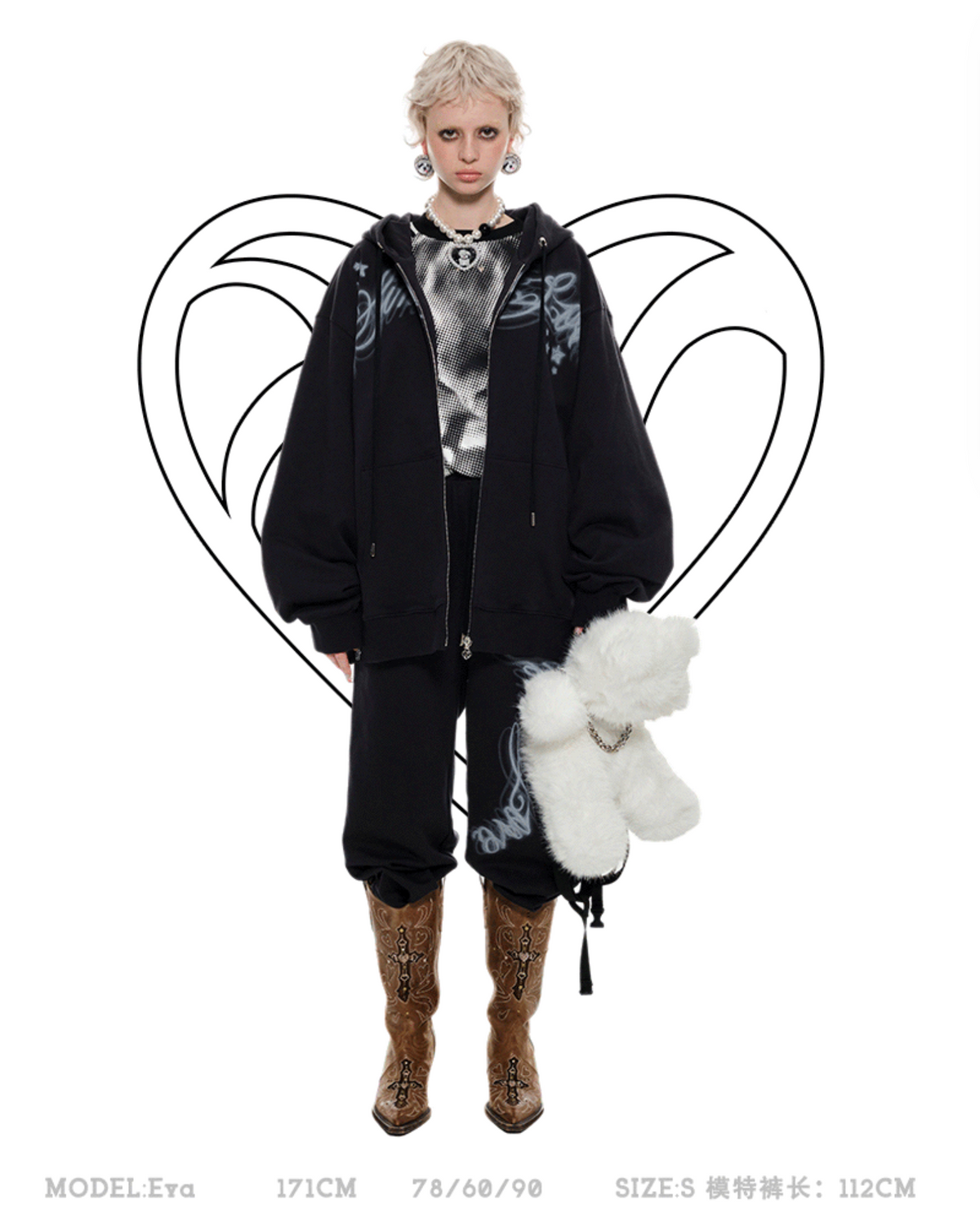MONSTER BLADE HOODIE CARDIGAN – 2colors