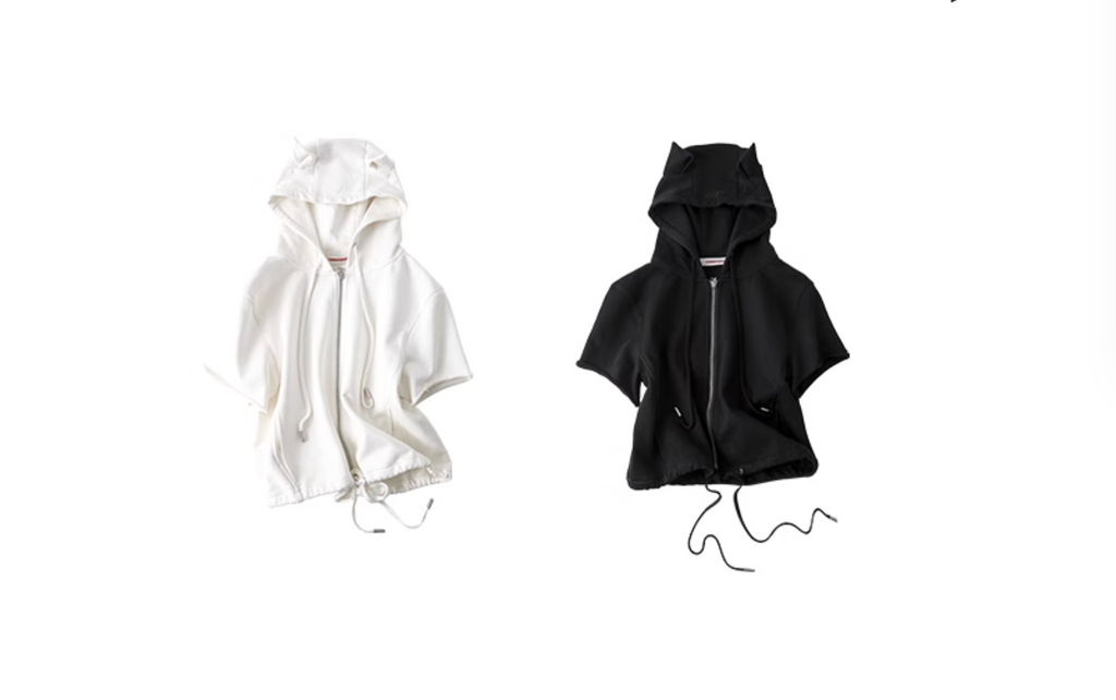 MINI MONSTER CAT EARS HOODIE – 2colors