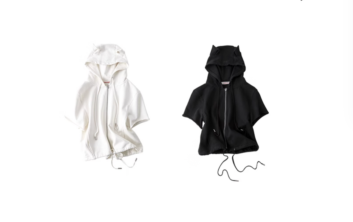 MINI MONSTER CAT EARS HOODIE – 2colors
