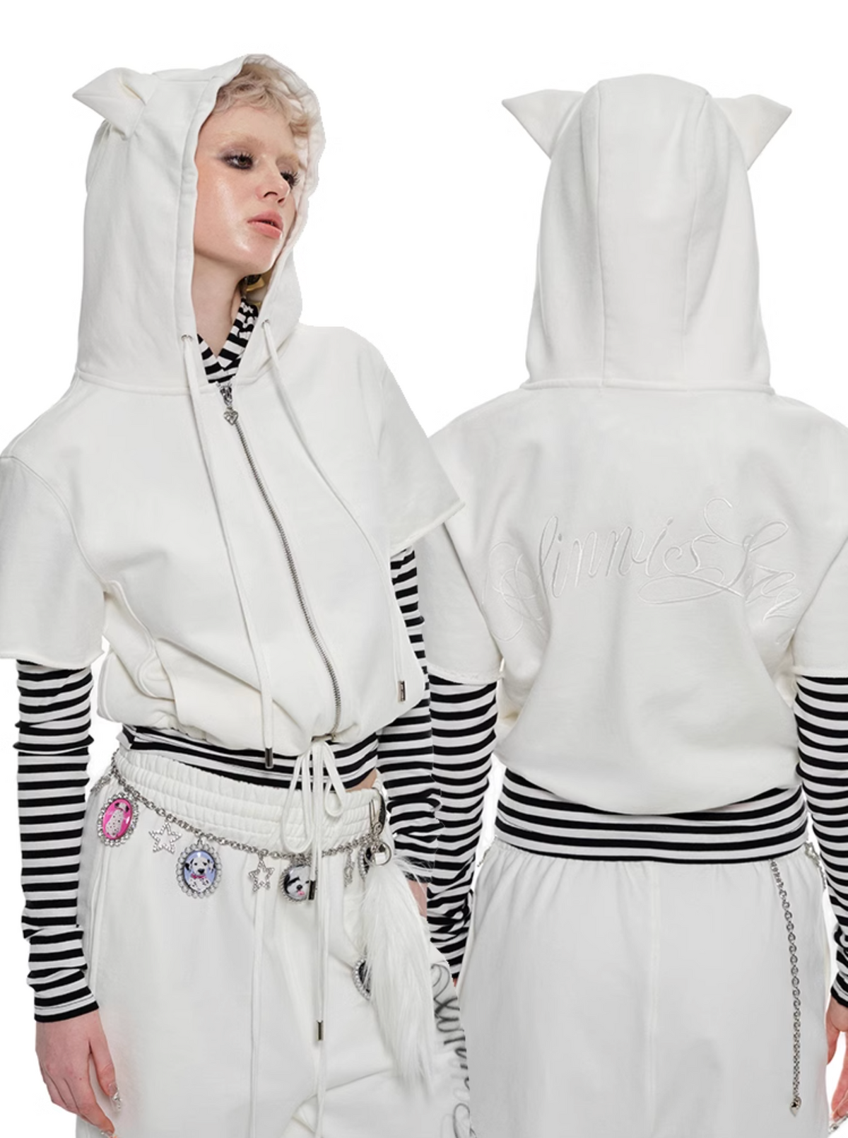 MINI MONSTER CAT EARS HOODIE – 2colors