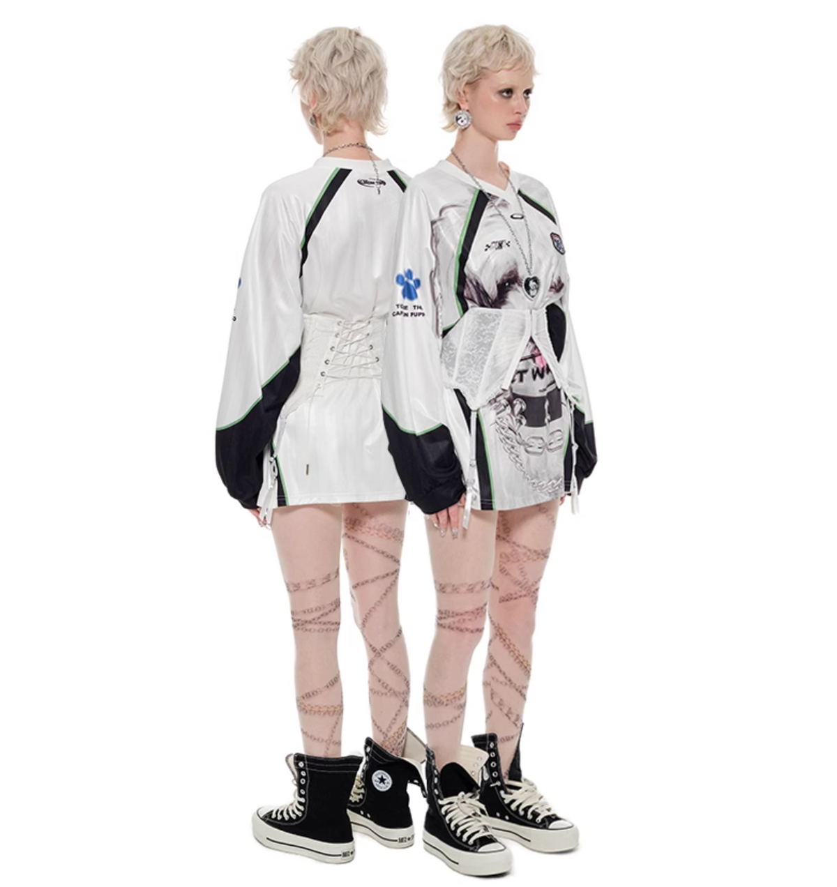 GEIST WHITE PUPPY OVERSIZED T-SHIRT