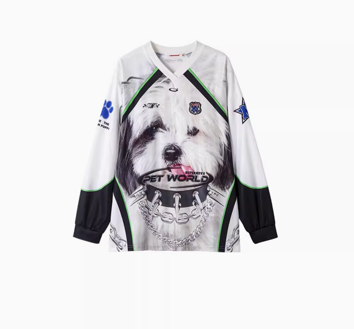 GEIST WHITE PUPPY OVERSIZED T-SHIRT