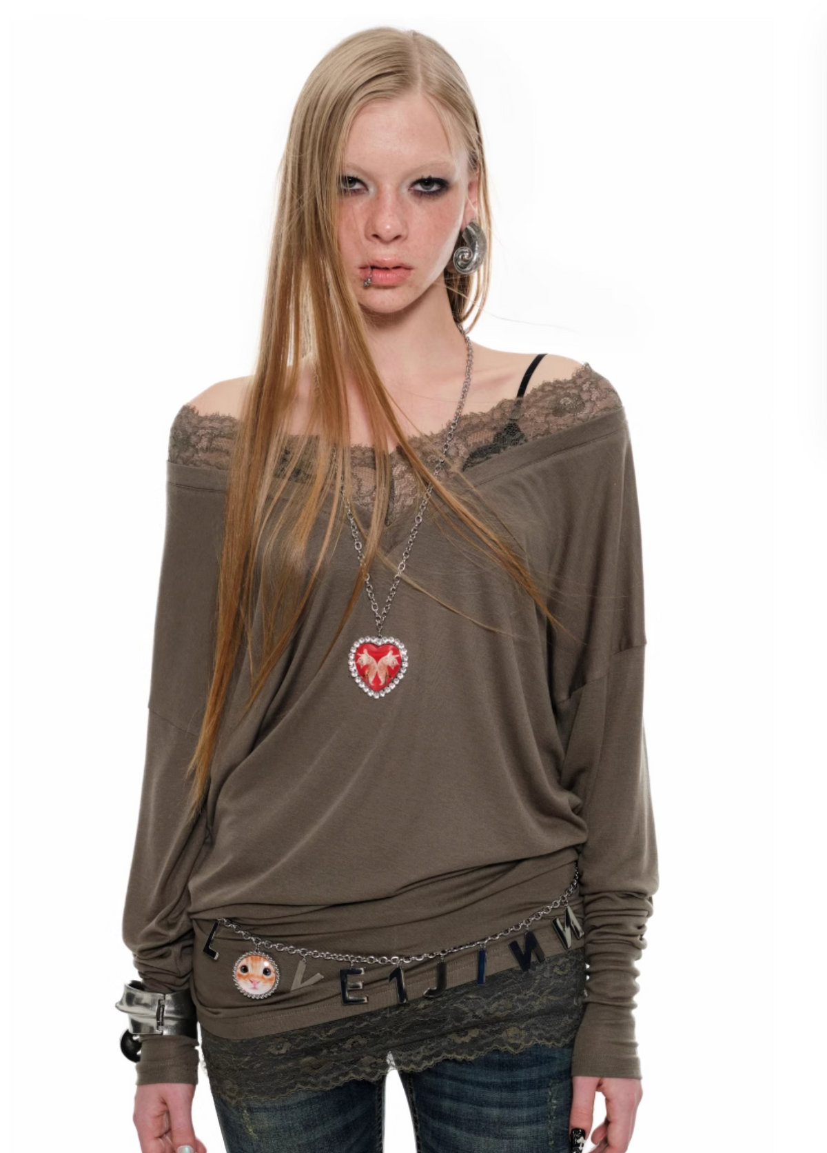 GAGI LACE TRIM T-SHIRT – 2colors