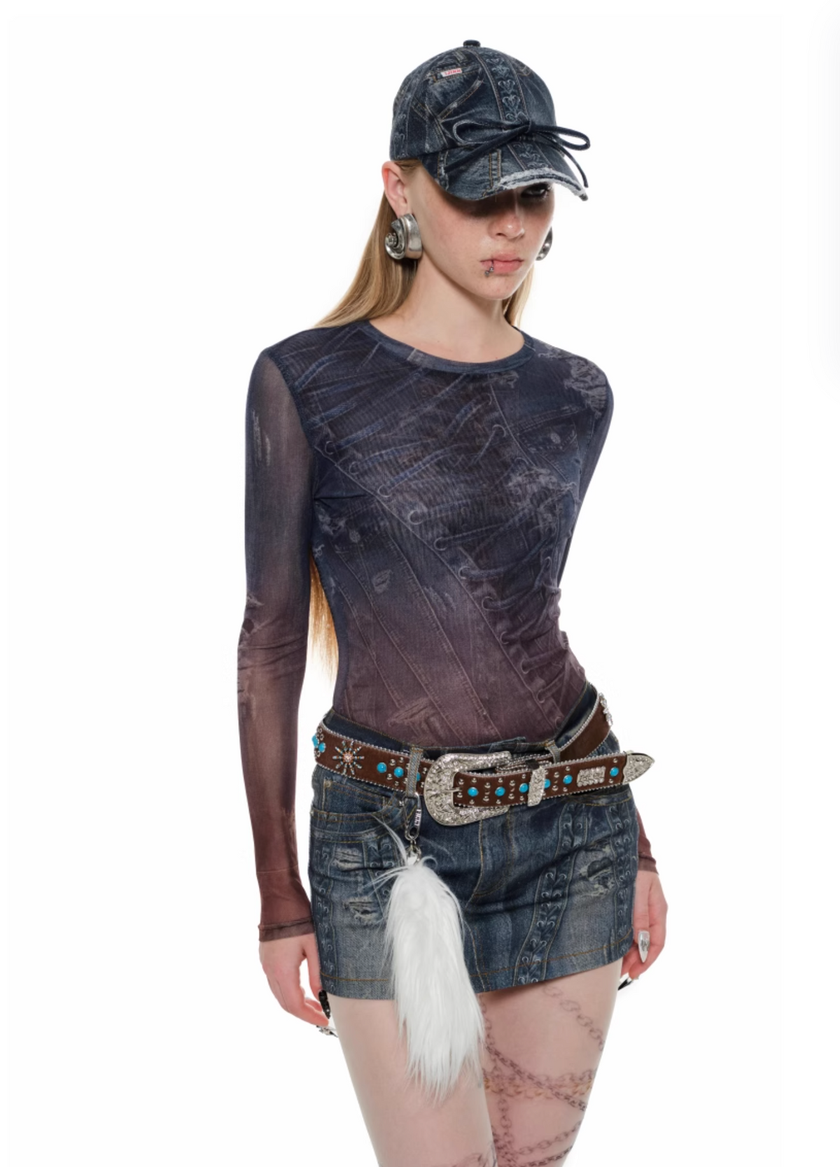 NAVY TACHA TOP & SKIRT