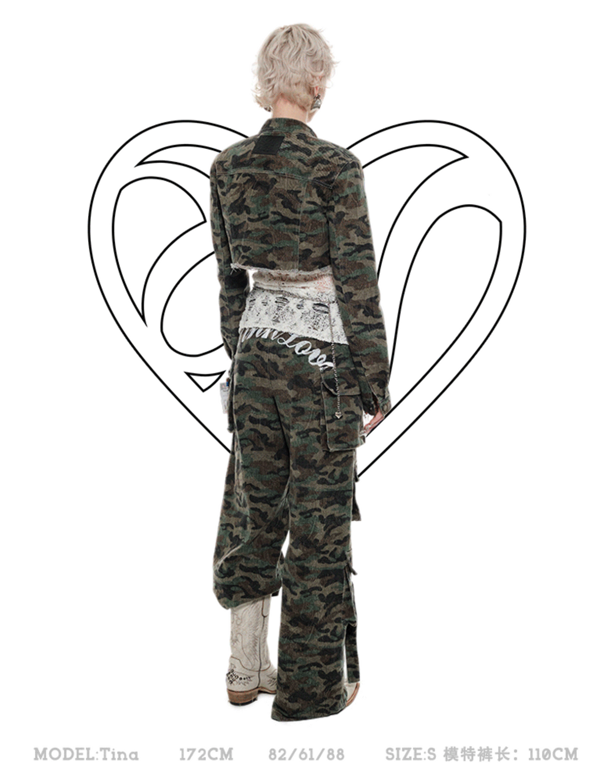 XORA CAMO CROPPED JACKET