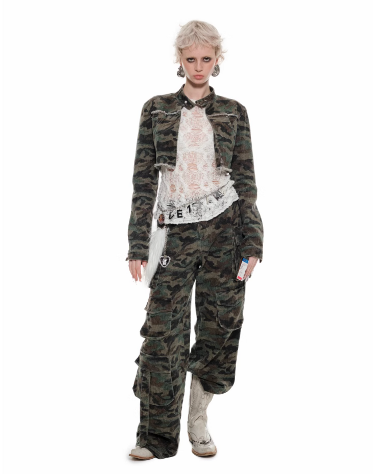 XORA CAMO CROPPED JACKET