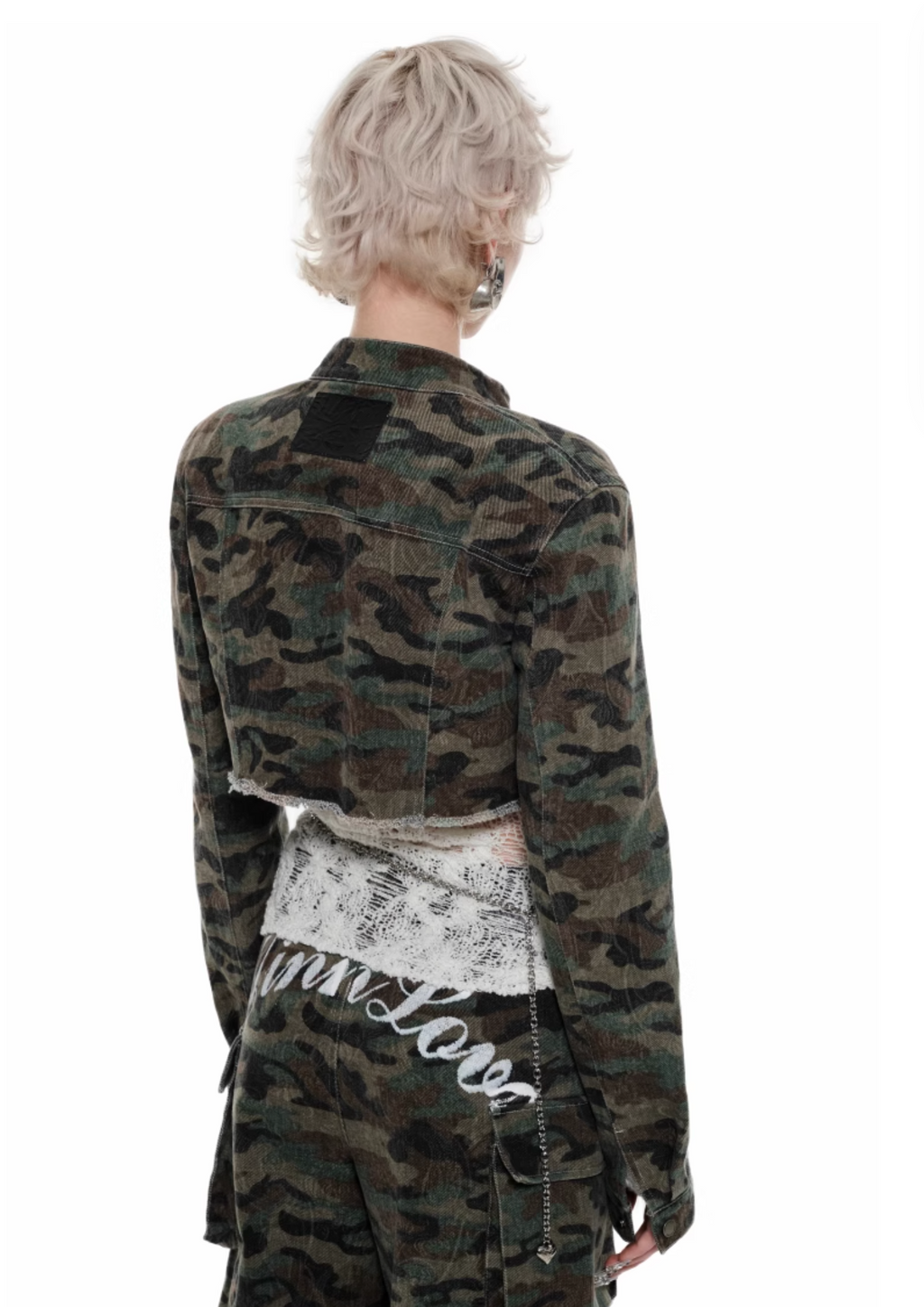 XORA CAMO CROPPED JACKET