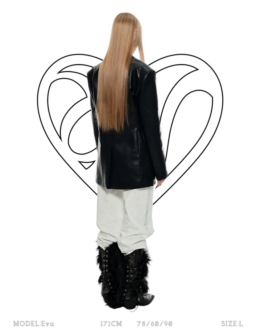 GEMALA FAUX LEATHER BLAZER – 2colors