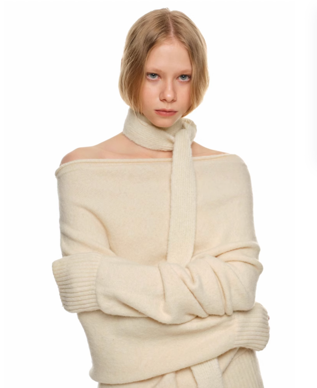 HONEY OFF SHOULDER SWEATER – 4colors