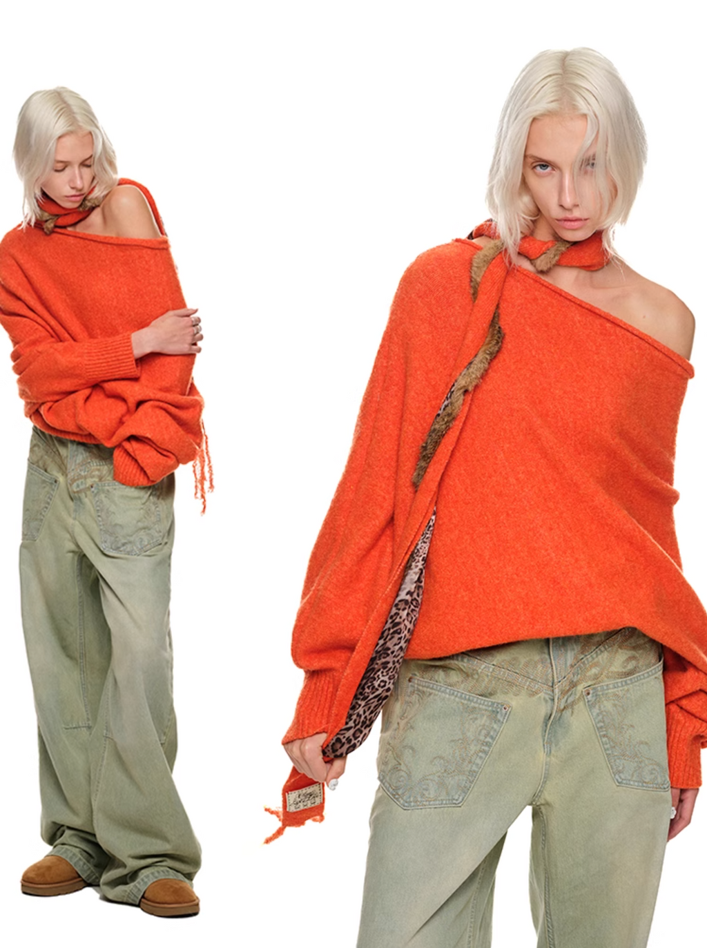 HONEY OFF SHOULDER SWEATER – 4colors