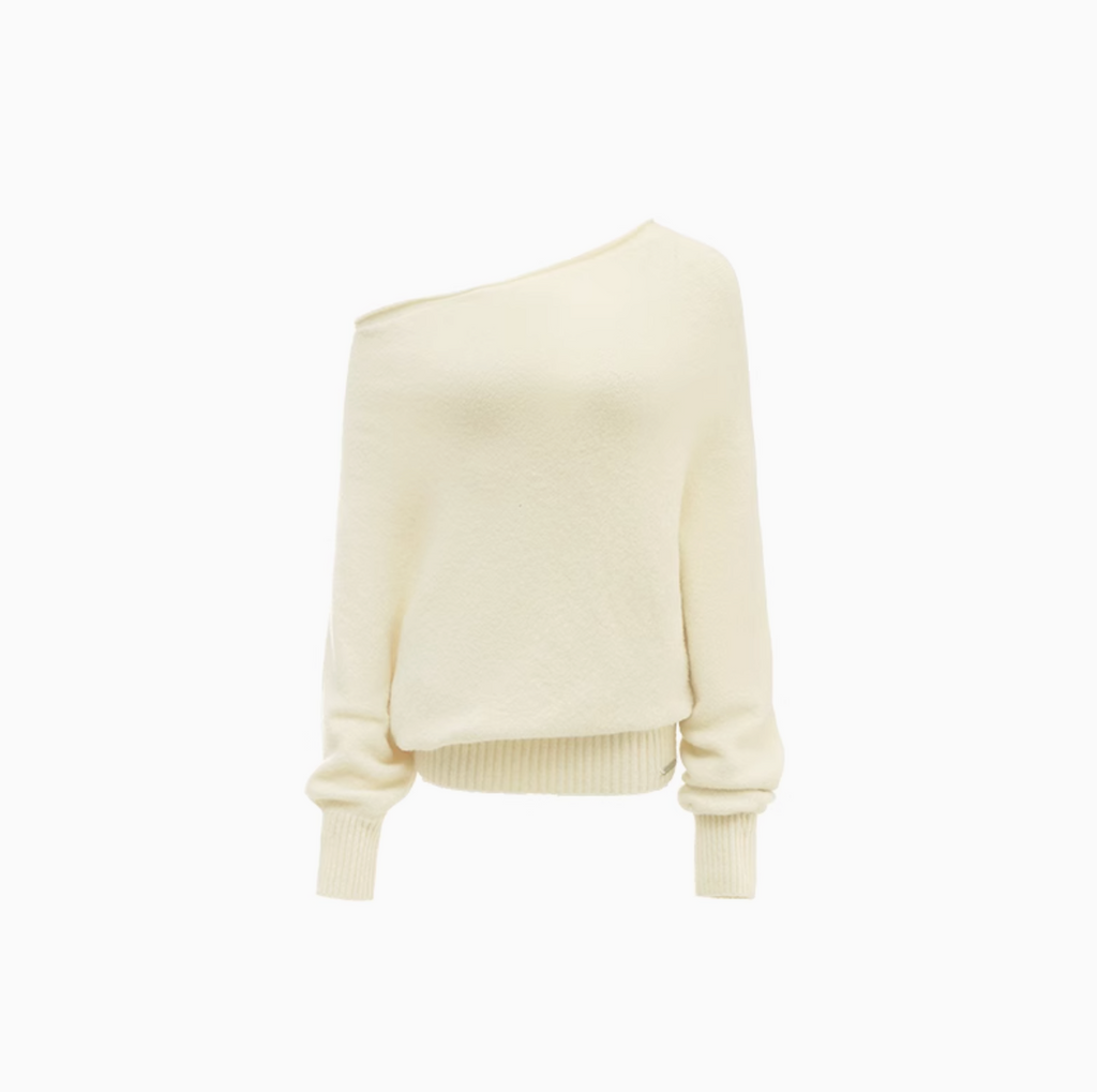 HONEY OFF SHOULDER SWEATER – 4colors