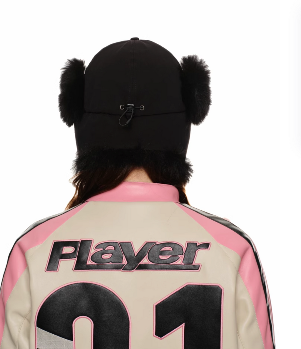 PADDED MOTO JACKET – PINK