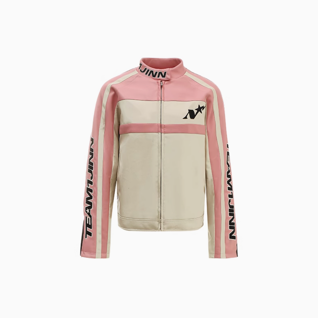 PADDED MOTO JACKET – PINK