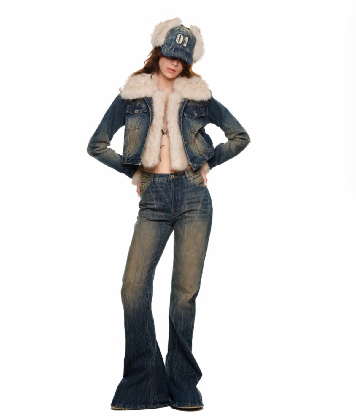 KOBE DENIM JACKET WITH REMOVABLE LINER & JEANS & 2-PIECE SET