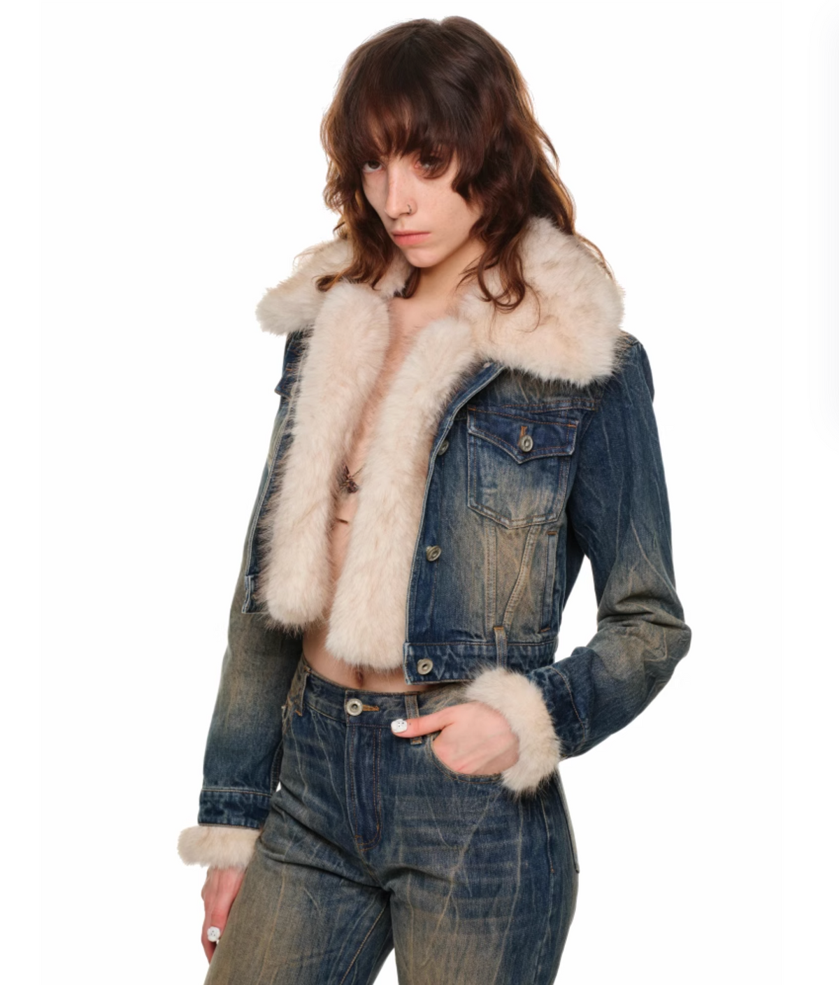 KOBE DENIM JACKET WITH REMOVABLE LINER & JEANS & 2-PIECE SET