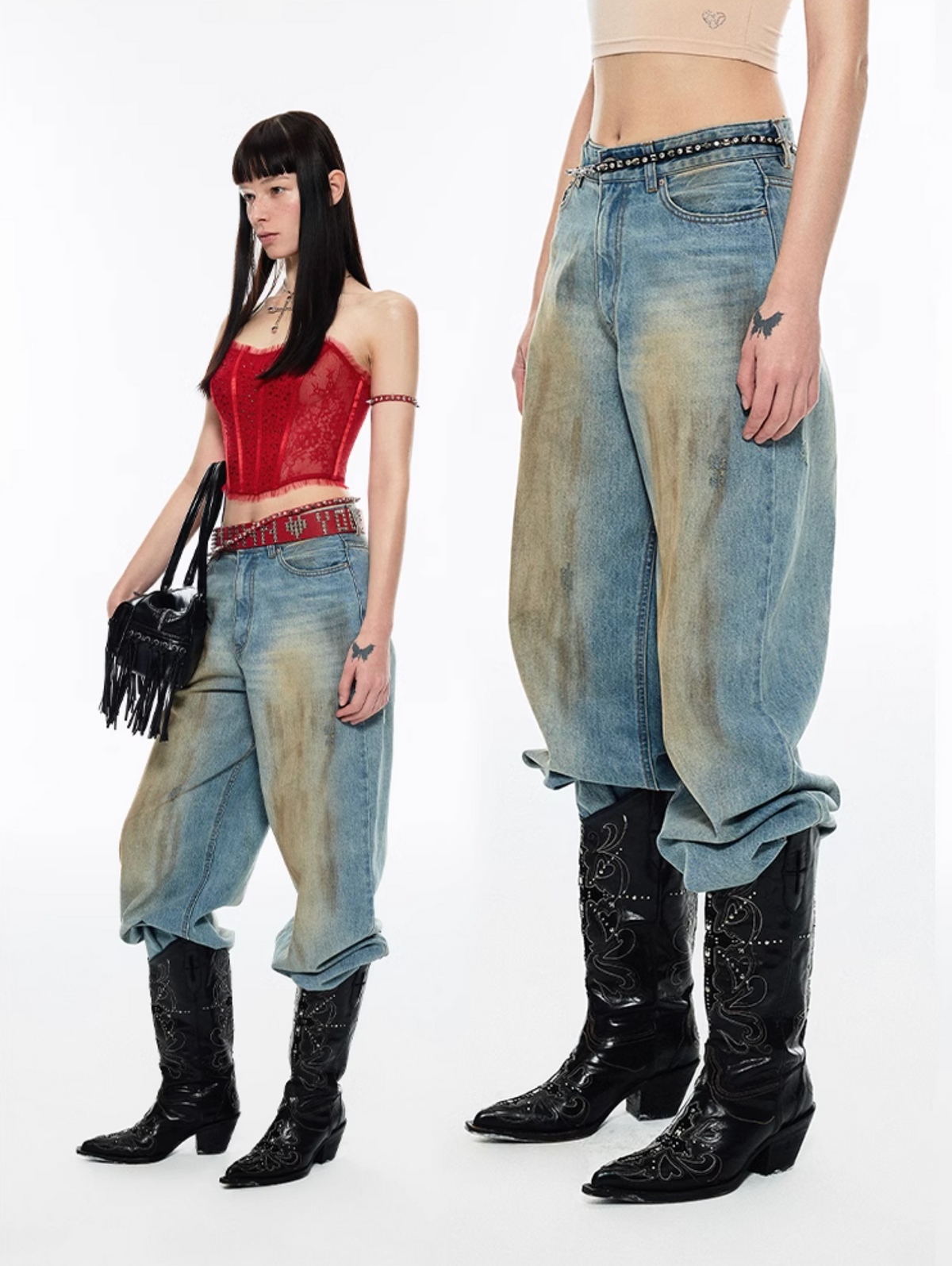 TAMSIN WIDE-LEG JEANS
