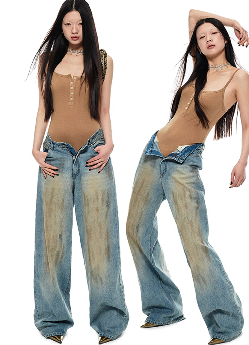 TAMSIN WIDE-LEG JEANS
