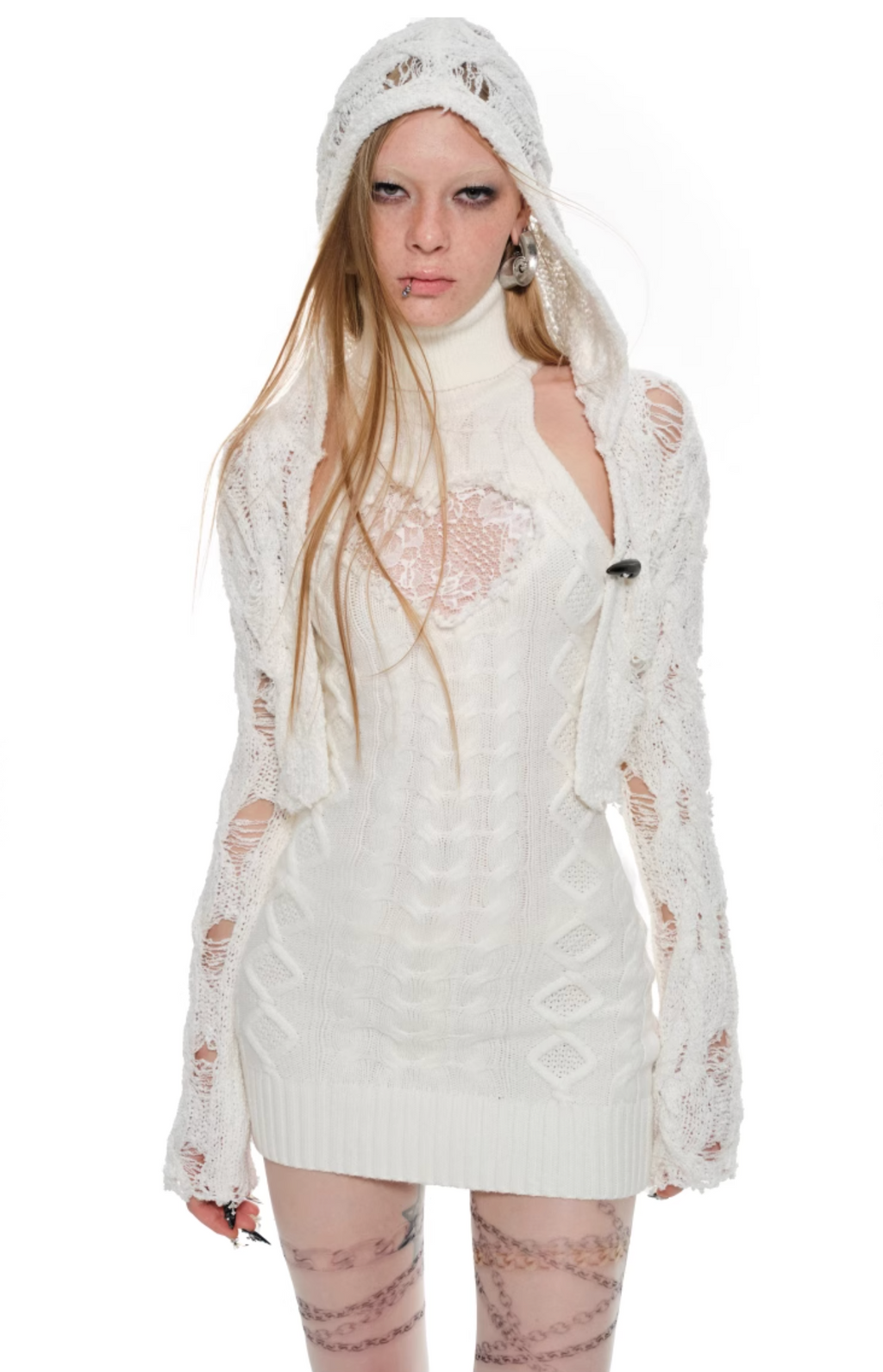 ARIA CABLE KNIT VEST DRESS – 3colors