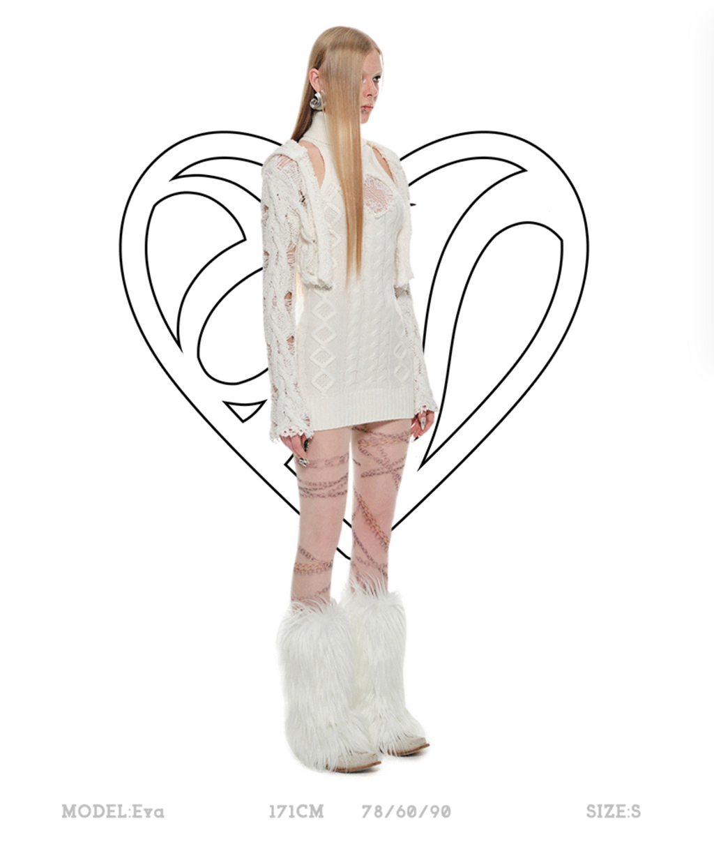 ARIA CABLE KNIT VEST DRESS – 3colors